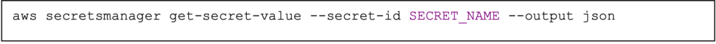 Creating secret using AWS command line